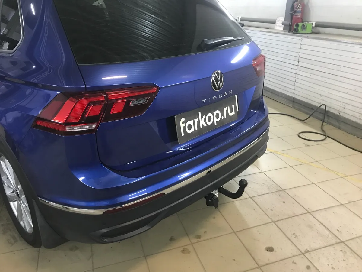 Фаркоп Лидер Плюс для Volkswagen Tiguan 2017- V123-A в Владивосток Фаркоп Лидер Плюс для Volkswagen Tiguan 2017- V123-A в Владивосток