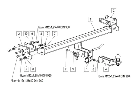 Фаркоп TowRus для Tenet T4L 2026- 269086 в Владивосток