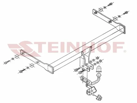 Фаркоп Steinhof для Skoda Octavia 2004-2013 S-341 в Владивосток