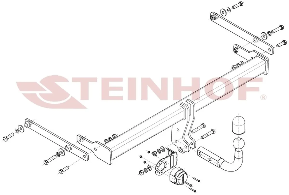 Фаркоп Steinhof для Mazda 3 (седан) 2019- Арт. M-061 M-061 в Владивосток