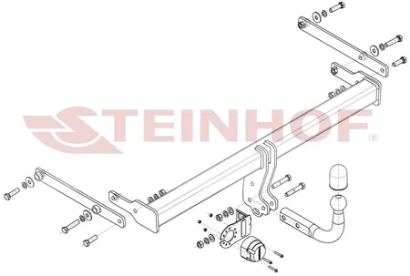 Фаркоп Steinhof для Mazda 3 (седан) 2019- Арт. M-061 M-061 в Владивосток