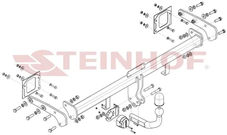 Фаркоп Steinhof для Hyundai Bayon 2021- Арт. H-225 H-225 в Владивосток