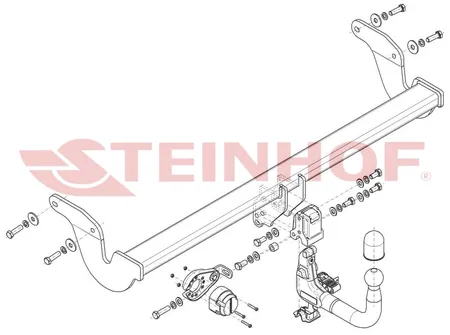 Фаркоп Steinhof для Lexus RX 2022- Арт. L-176 L-176 в Владивосток