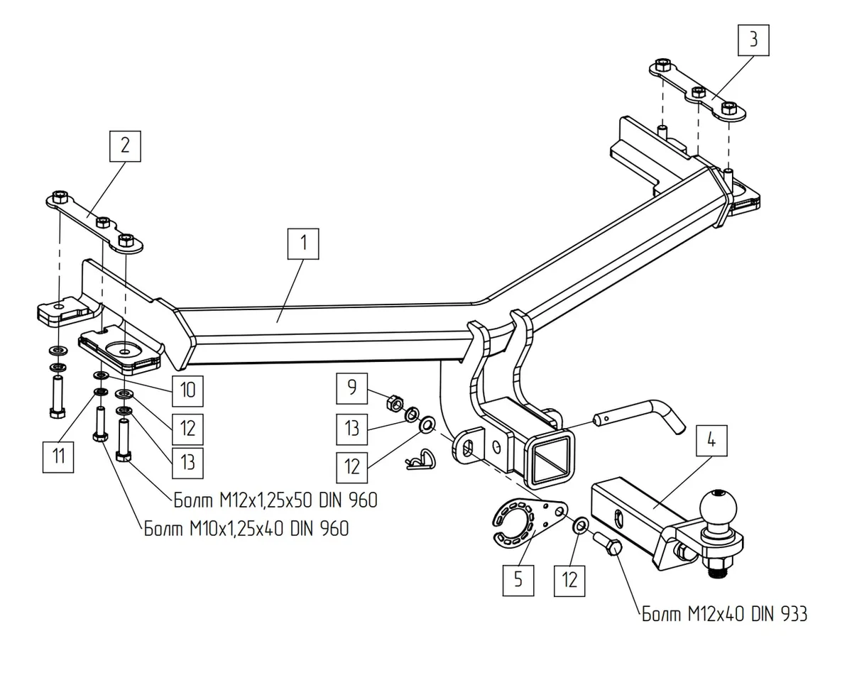 Фаркоп TowRus для GAC GS4 2024- Арт. 299415 299415 в Владивосток Фаркоп TowRus для GAC GS4 2024- Арт. 299415 299415 в Владивосток