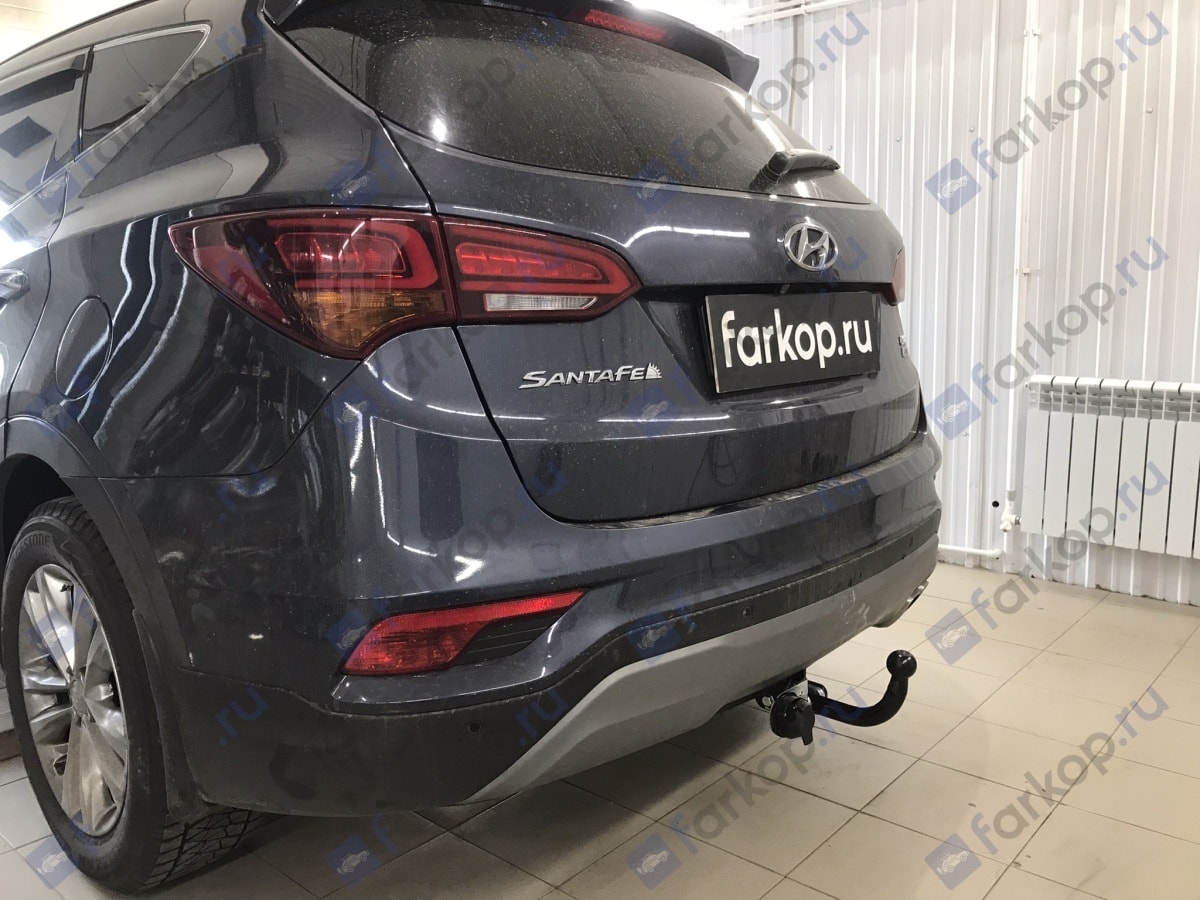 Установили фаркоп Лидер Плюс для Hyundai Santa Fe 2015-2018 г.в. Установили фаркоп Лидер Плюс для Hyundai Santa Fe 2015-2018 г.в.